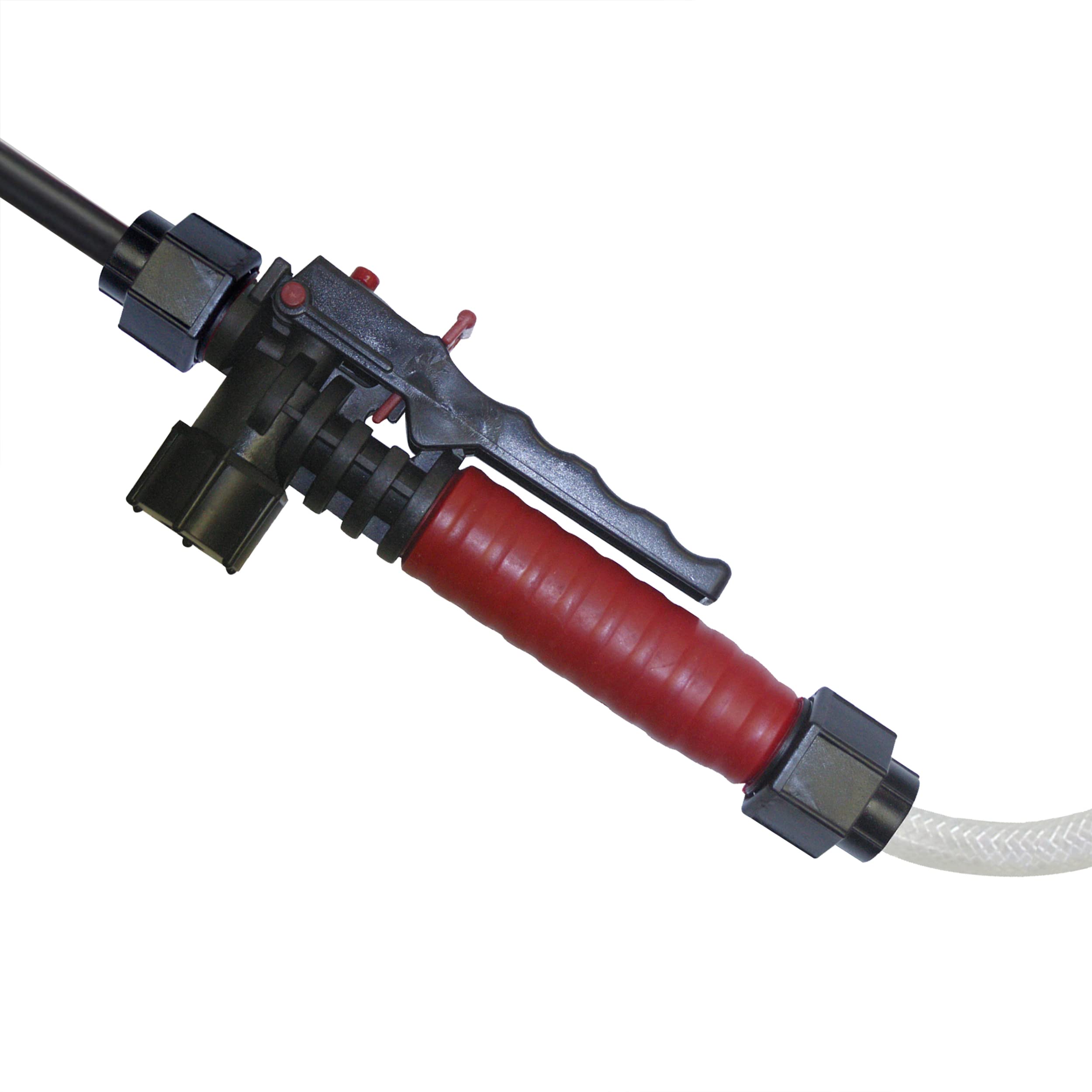 Close-up of the cushion grip shut-off on the CHAPIN sprayer