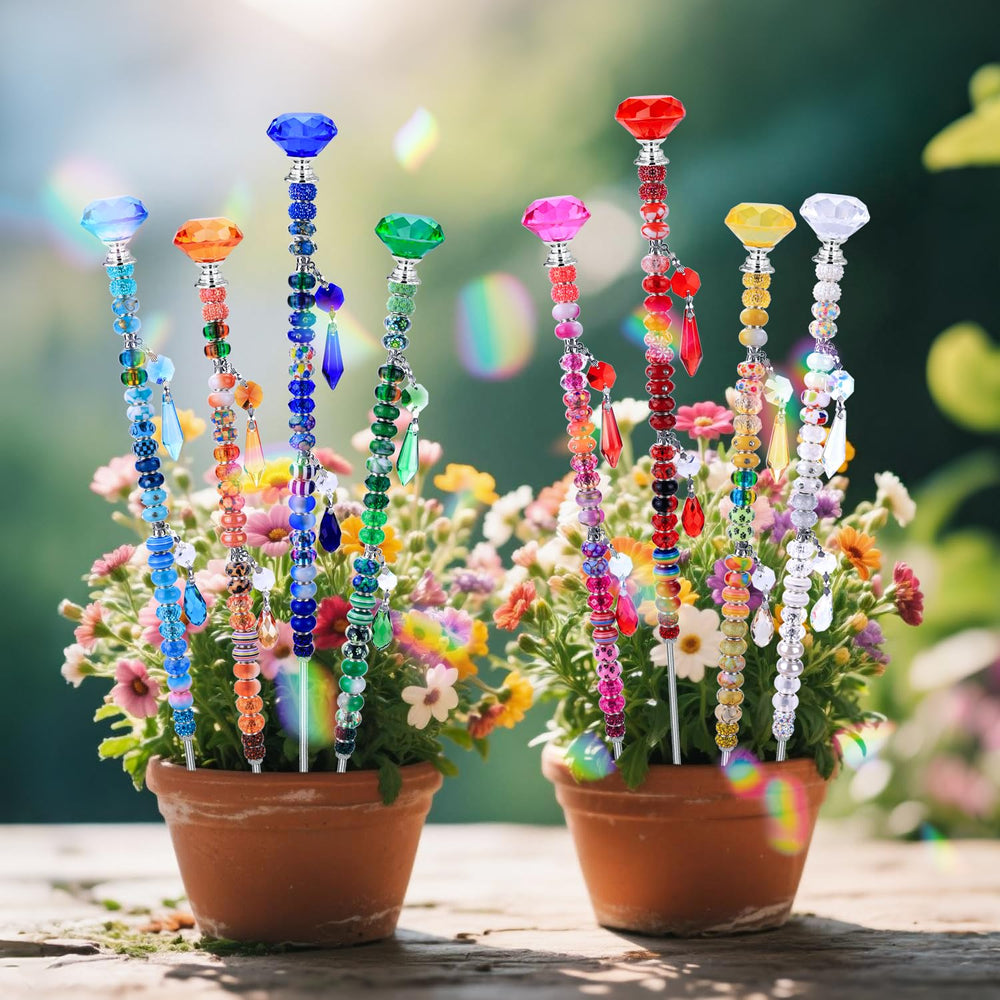 Close-up of the diamond-shaped topper of the fairy wand