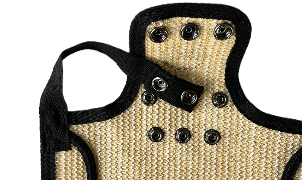 Close-up of the DOWN UNDER OUTDOORS Chicken Saddle material