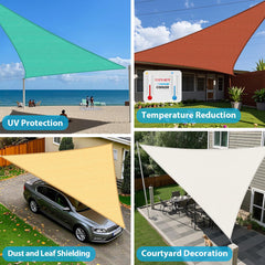 Close-up of the durable stitching on Amagenix Sun Shade Sail