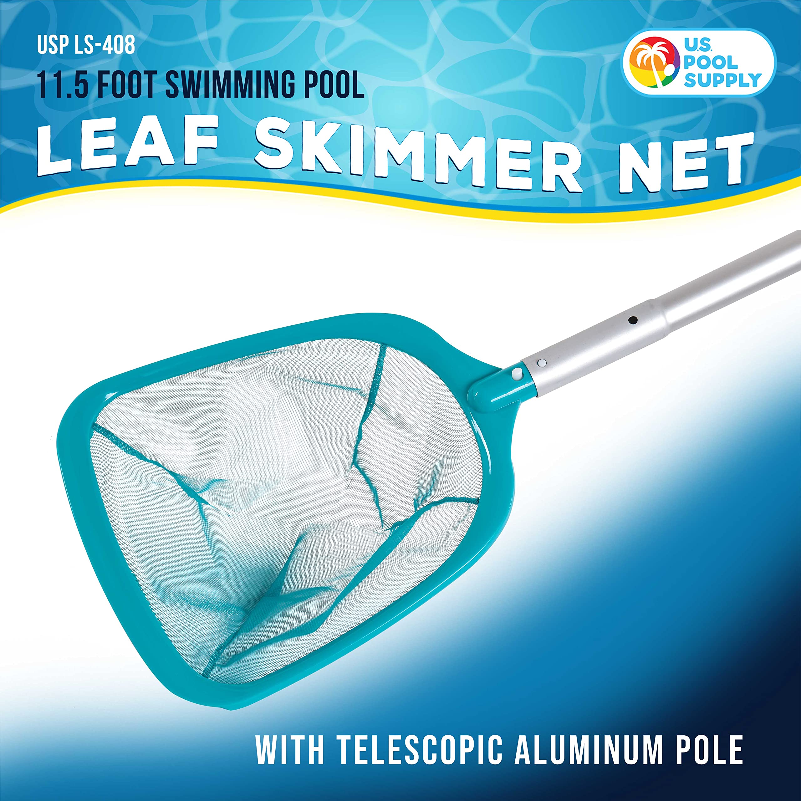 Close-up of the durable ultra-fine mesh netting of the skimmer net