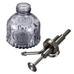 Close-up of the Ebristar glass plant mister pump mechanism