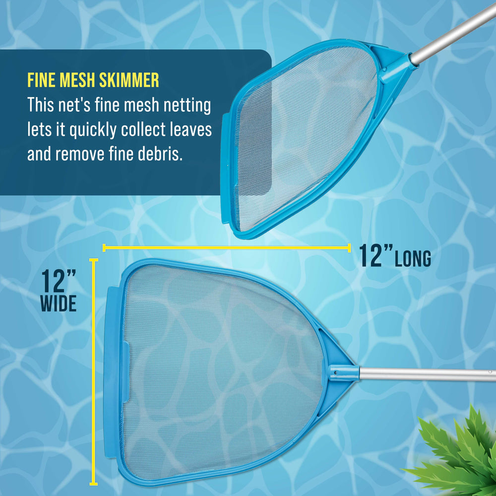 Close-up of the fine mesh netting of U.S. Pool Supply Skimmer Net