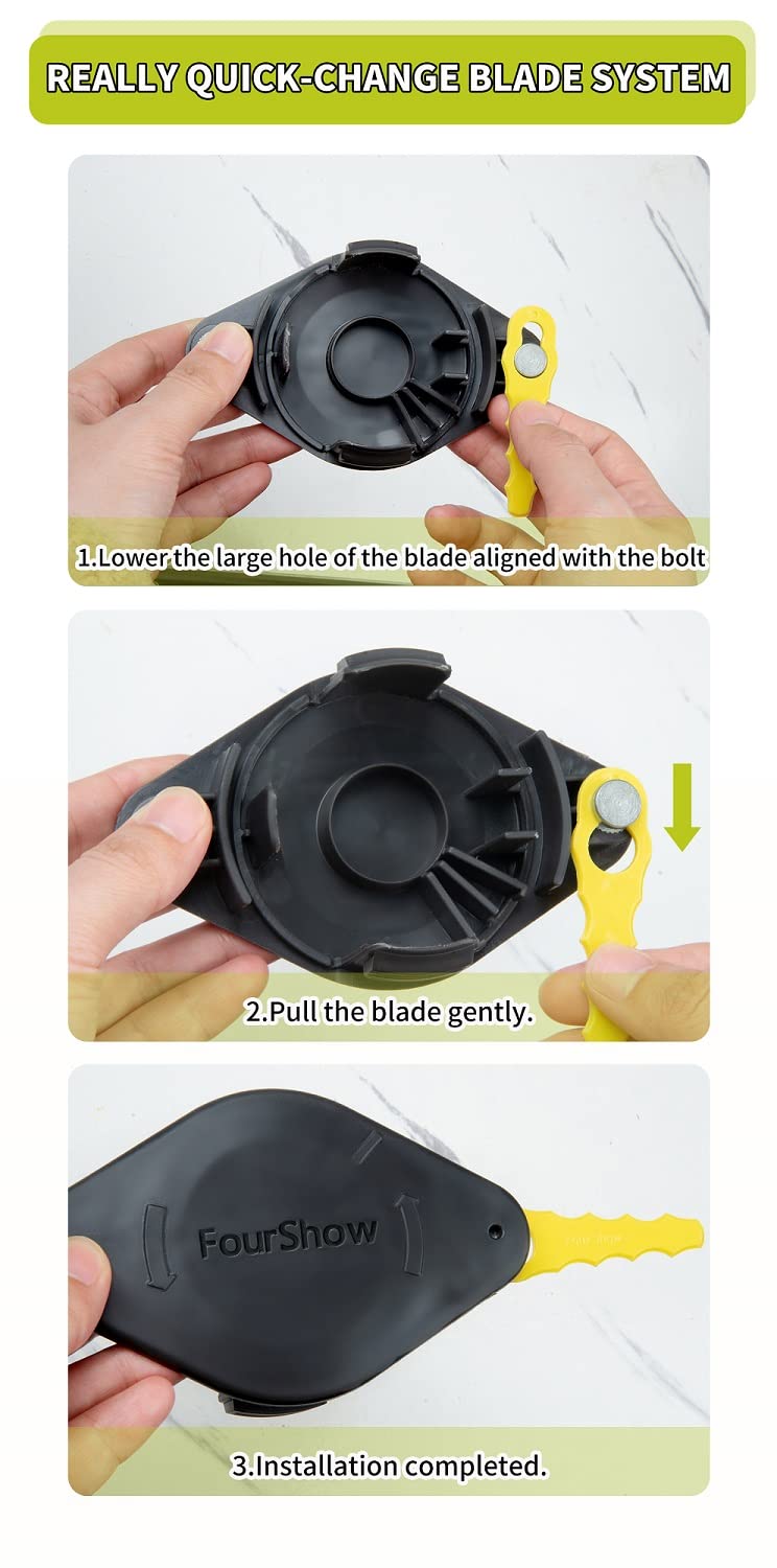 Close-up of the FourShow Bladed Trimmer Head