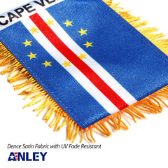 Close-up of the fringe detail on the Cape Verde flag