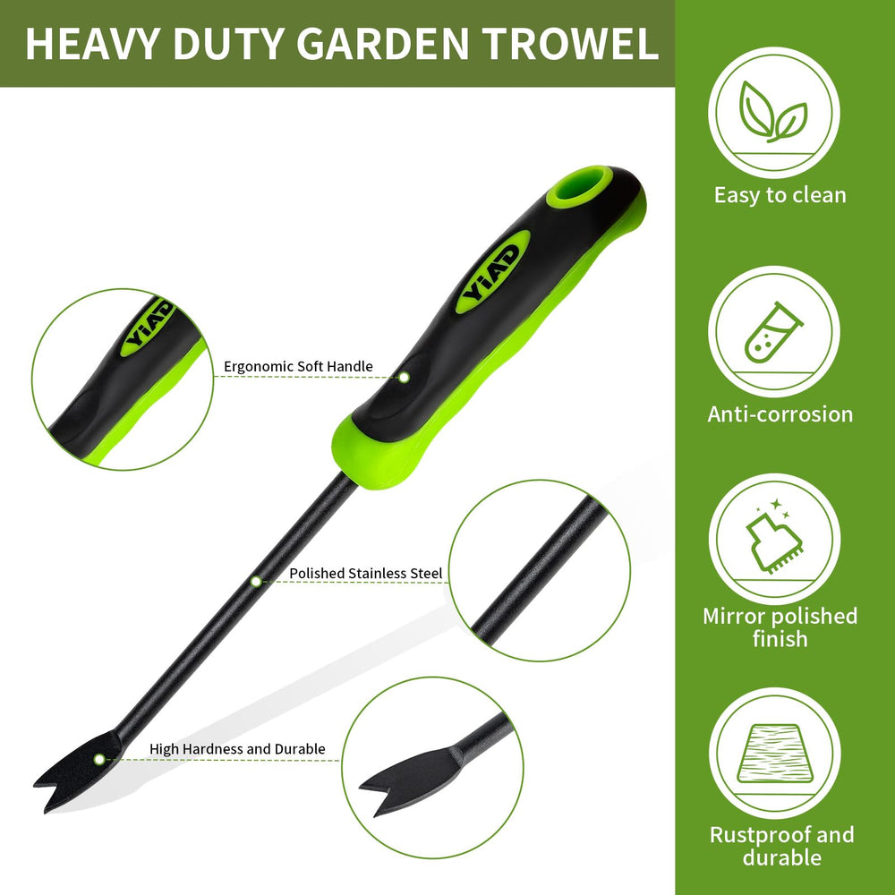 Close-up of the handle of YIAD DRAGON HORSE Hand Weeder Tool