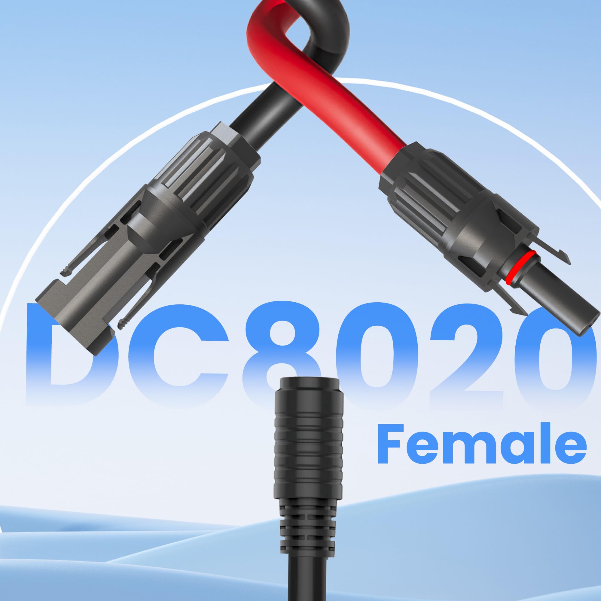 Close-up of the heavy-duty 12AWG wire cable