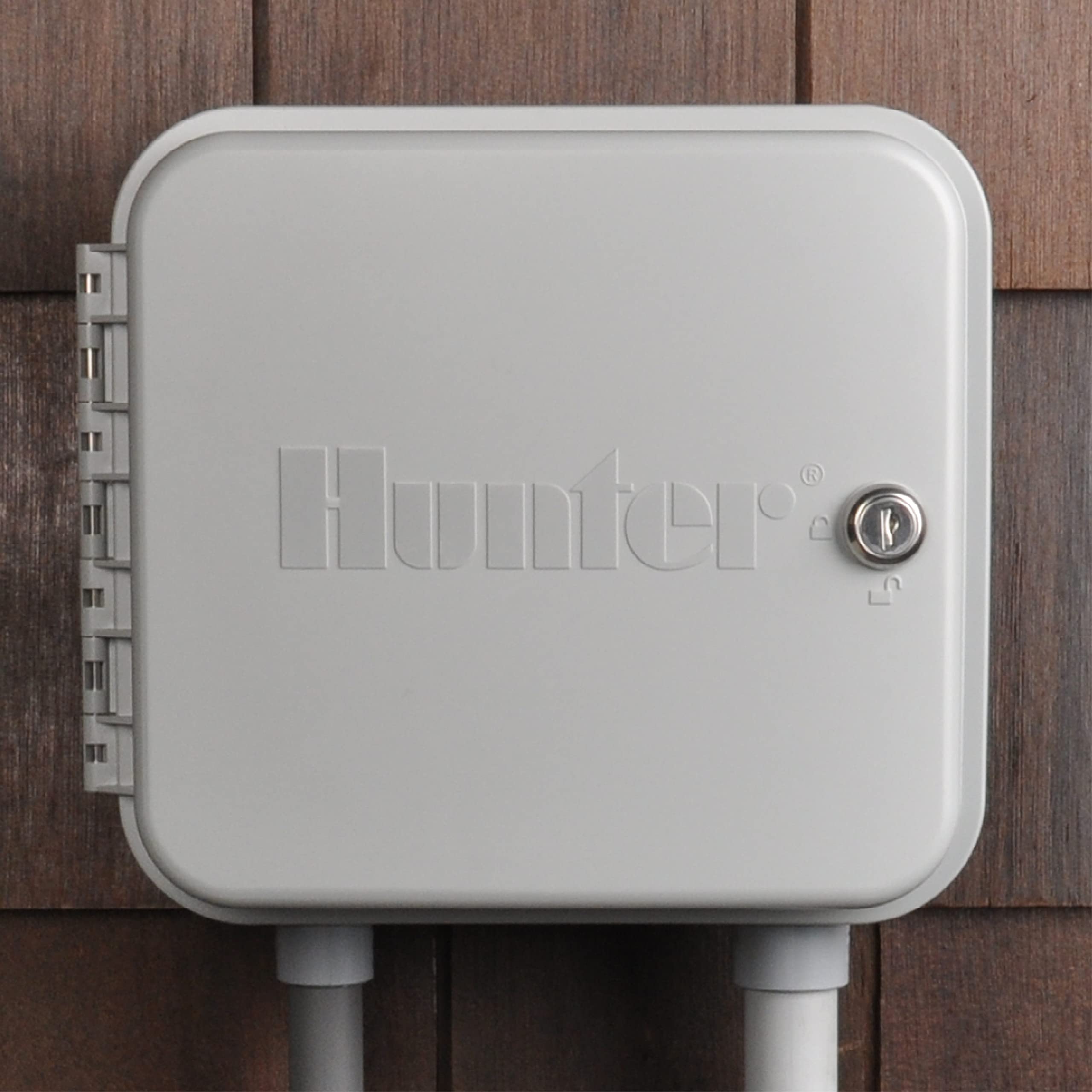 Close-up of the Hunter Pro-C control panel with settings