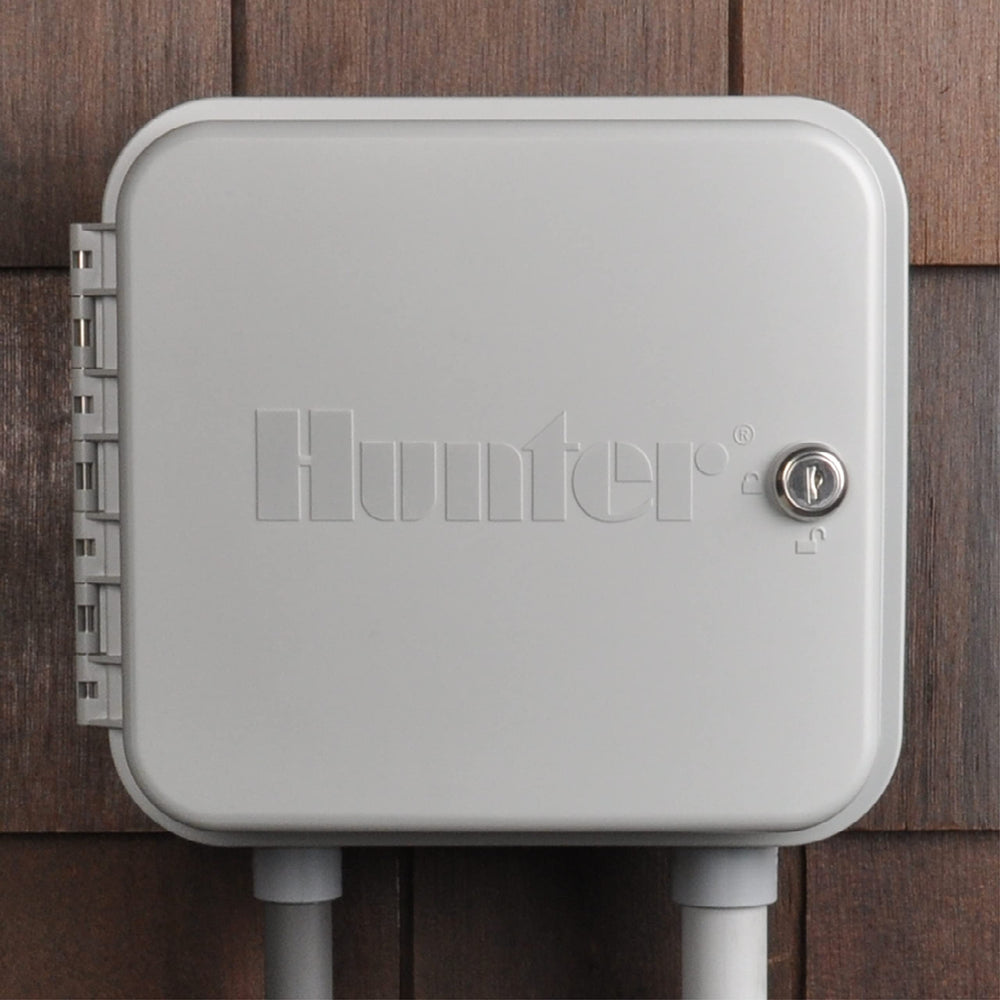 Close-up of the Hunter Pro-C control panel with settings