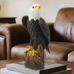 Close-up of the intricate details on the Bald Eagle Statue
