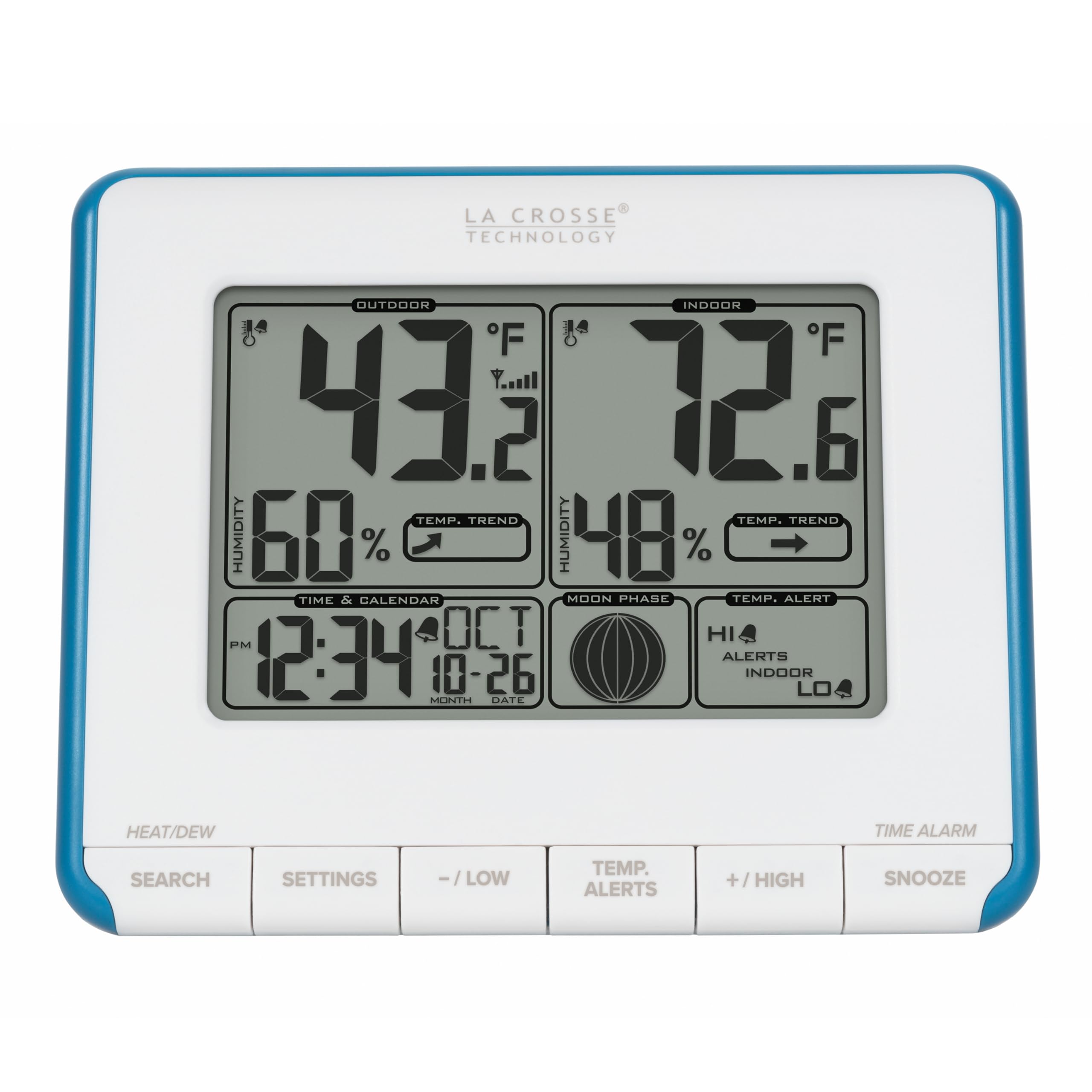 Close-up of the La Crosse Technology Wireless Weather Station display