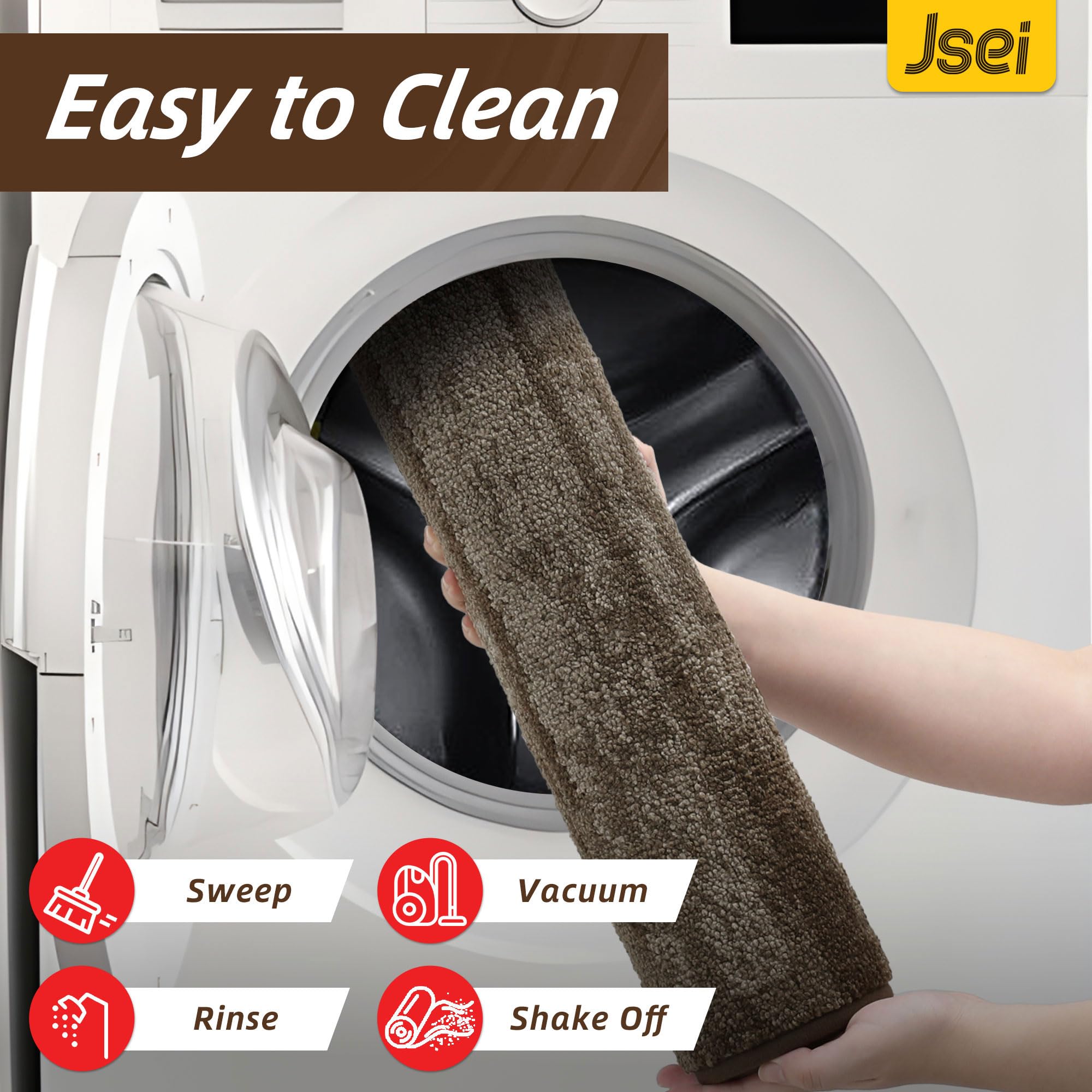 Close-up of the material of JSEI Dirt Trapper Door Mat