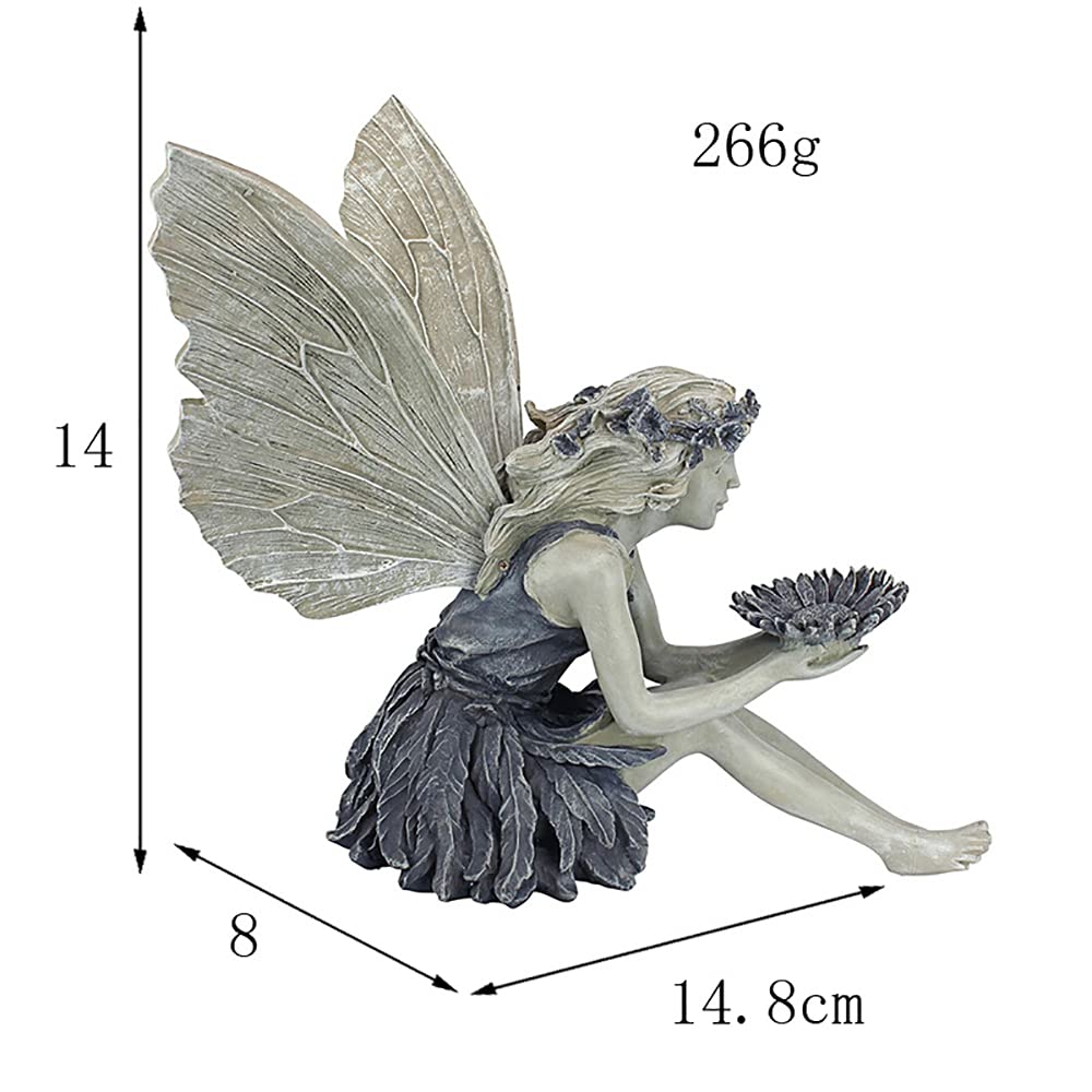 Close-up of the MBVBN Angel Fairy Statue's features