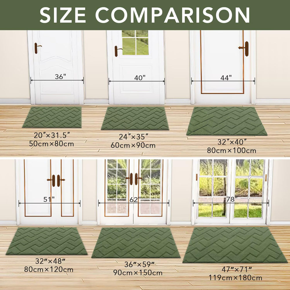 close-up of the non-slip backing of hicorfe doormat