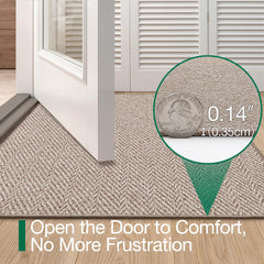 Close-up of the non-slip rubber backing of the LUMI mat