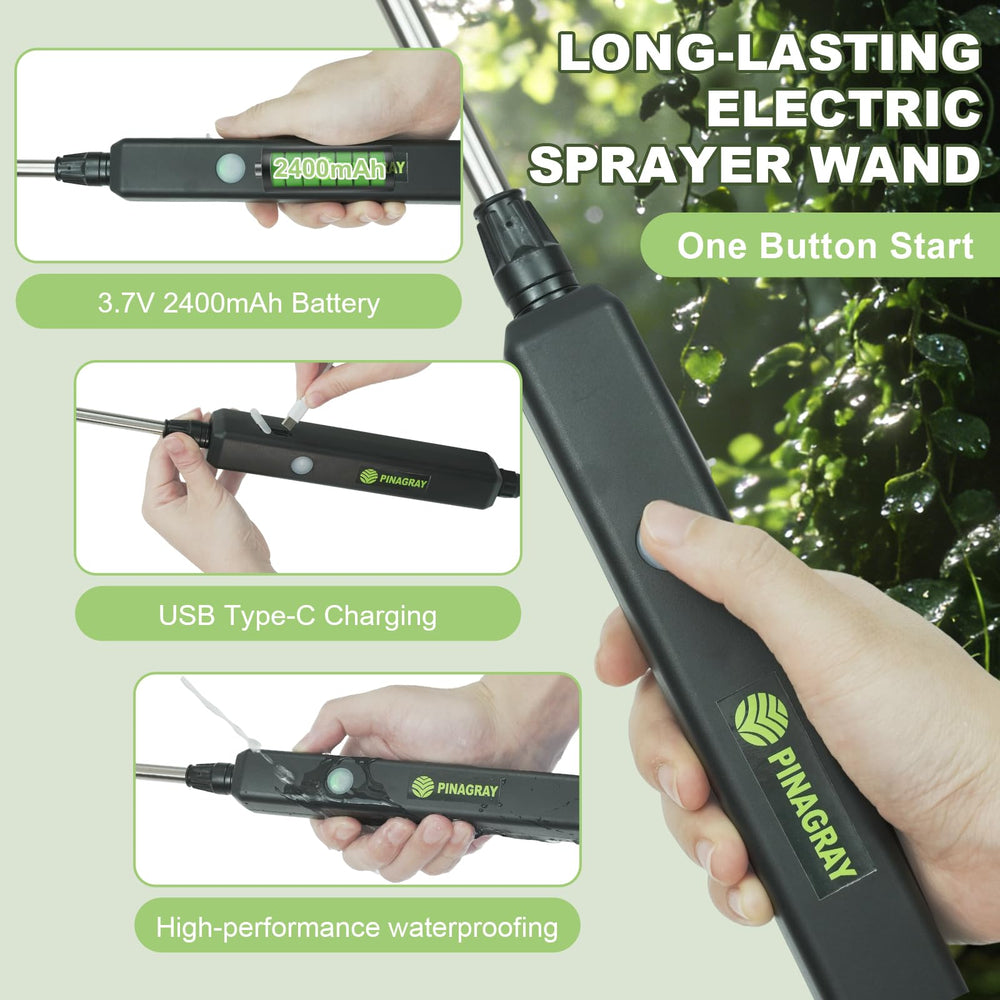 Close-up of the nozzles for PINAGRAY Sprayer Wand