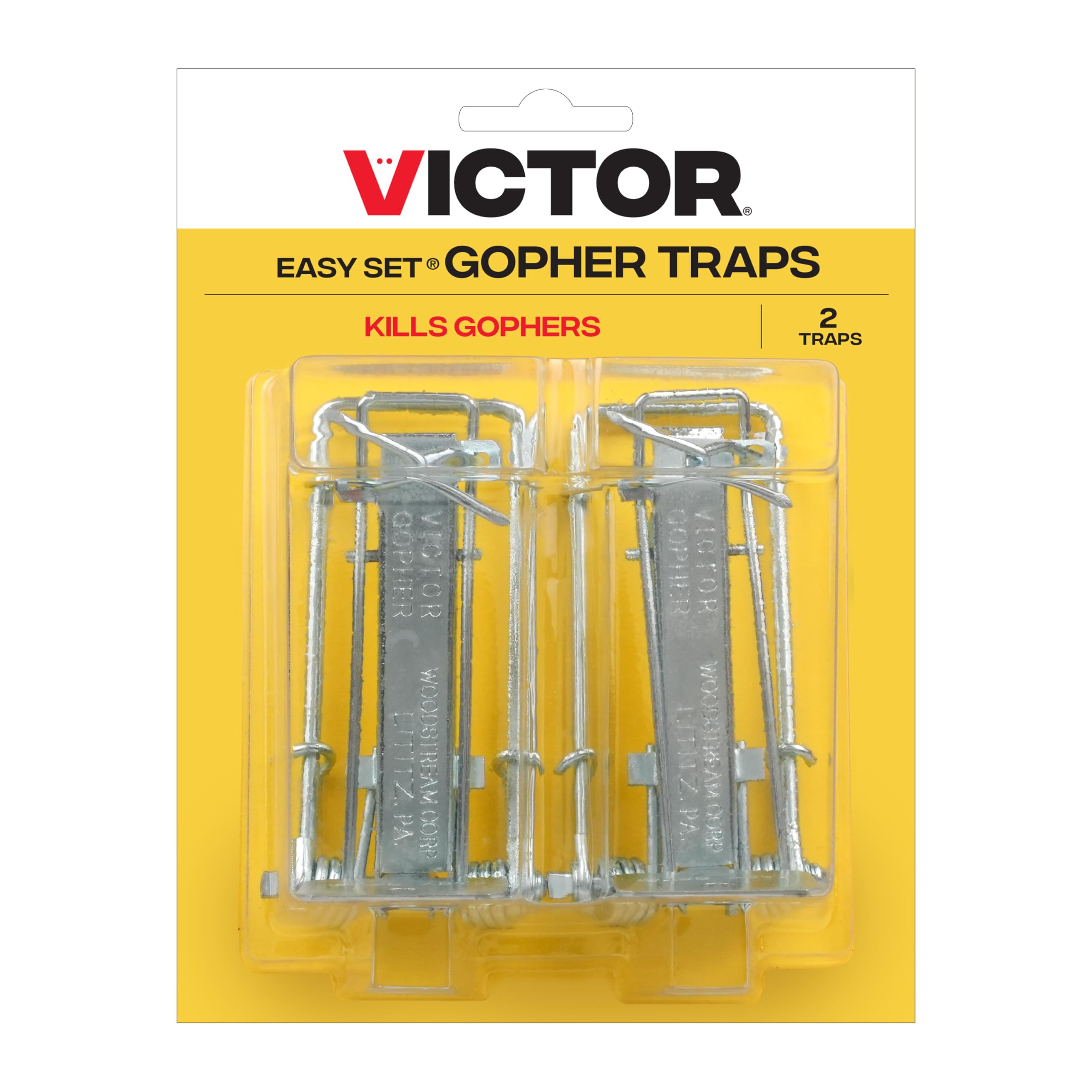 Close-up of the pincher mechanism of Victor Gopher Trap