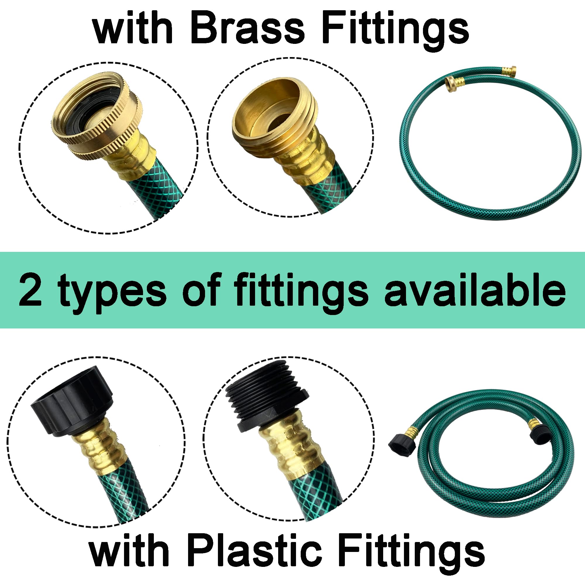Close-up of the plastic connection on Darnassus garden hose