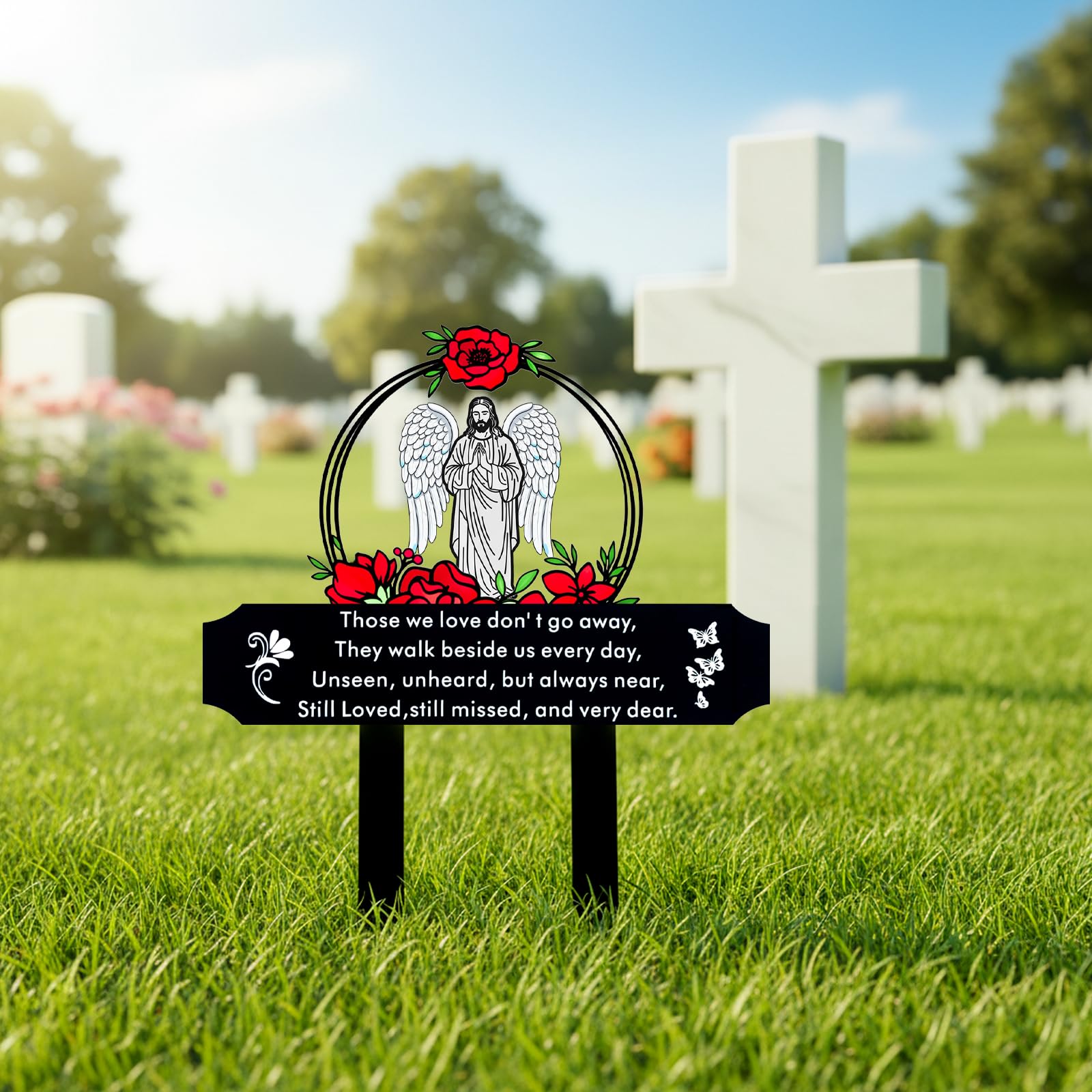 Close-up of the poem on Jiasku Memorial Grave Stake