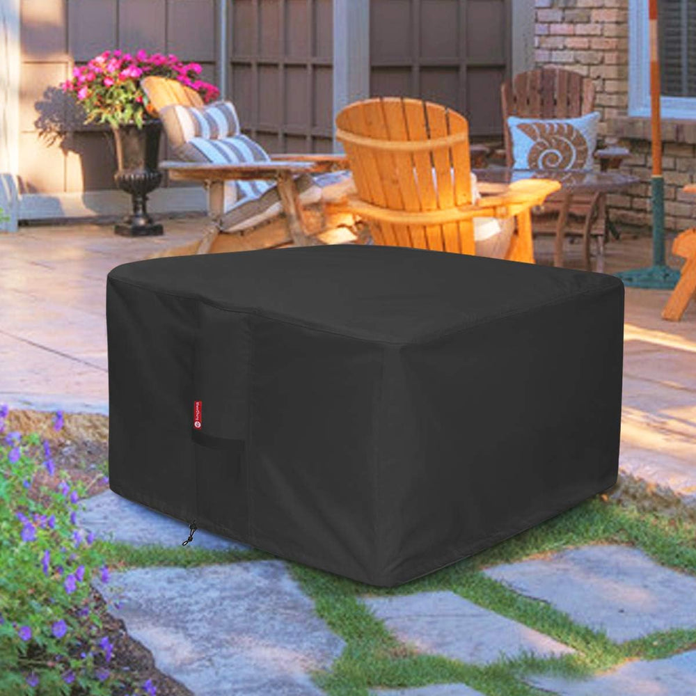 Close-up of the PVC inner coating of SheeChung Fire Pit Cover