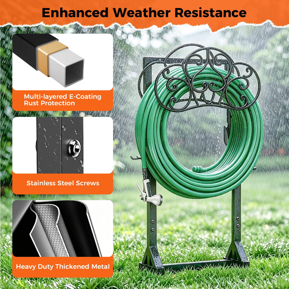 Close-up of the rust-proof coating on JUNYIYOUO Hose Holder