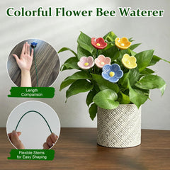 Close-up of the shallow basin of the Mini Ceramic Bee Water Station