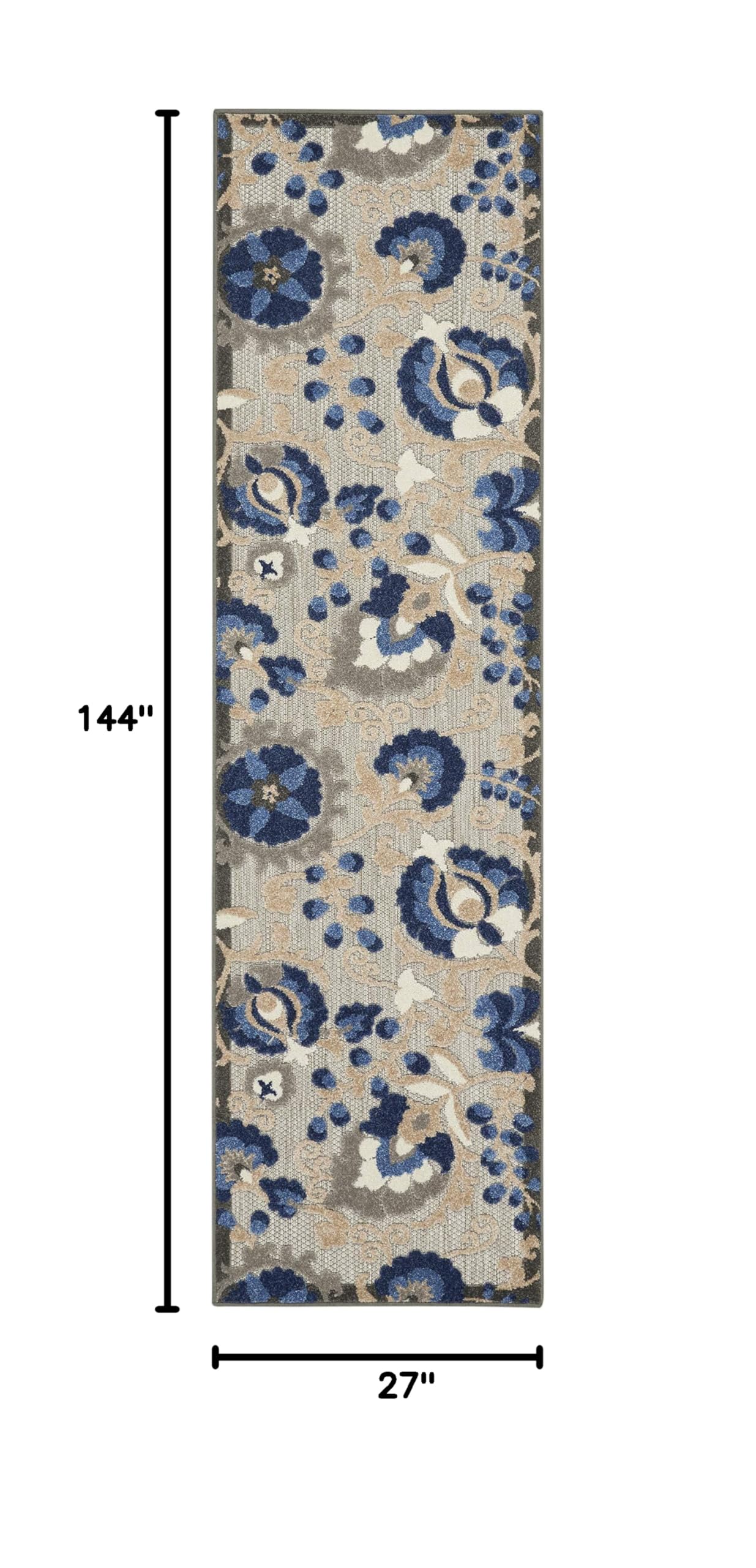 Close-up of the soft cut pile texture of the Nourison Aloha Area Rug