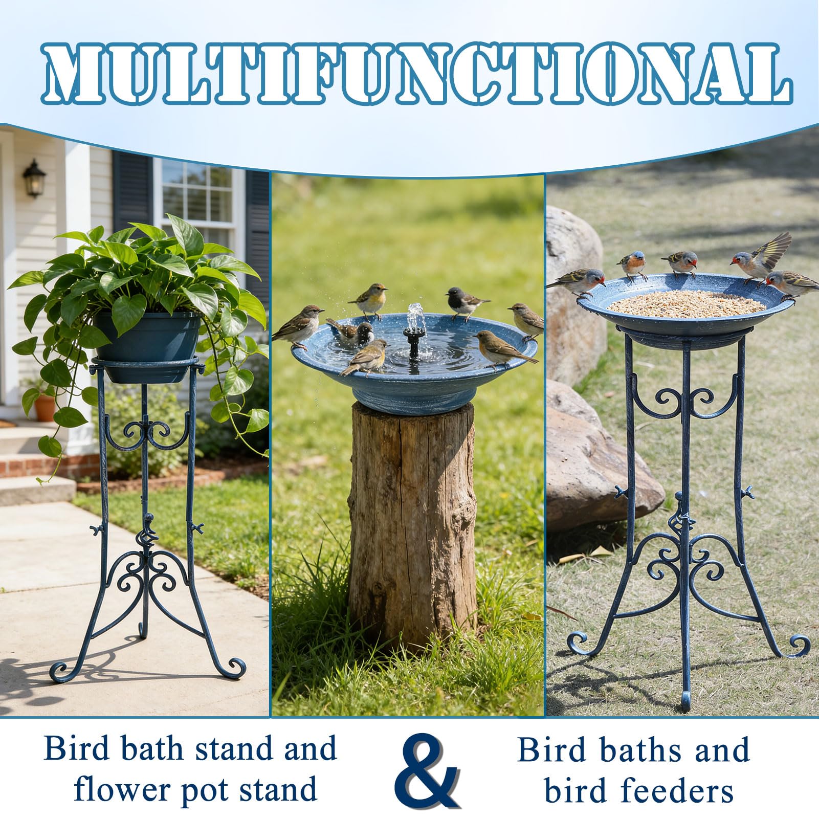 Close-up of the solar pump in the SMQLJXC bird bath