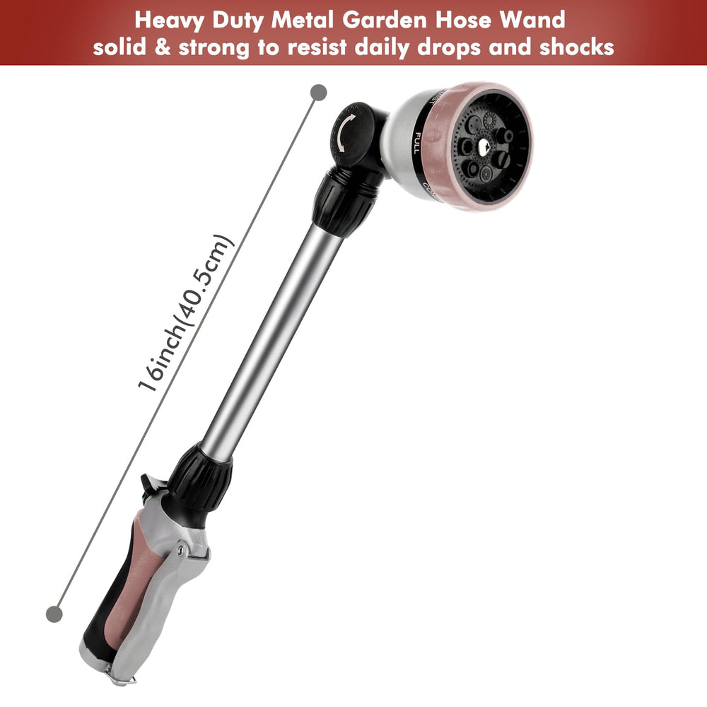 Close-up of the sprayer head dial on Restmo Hose Wand