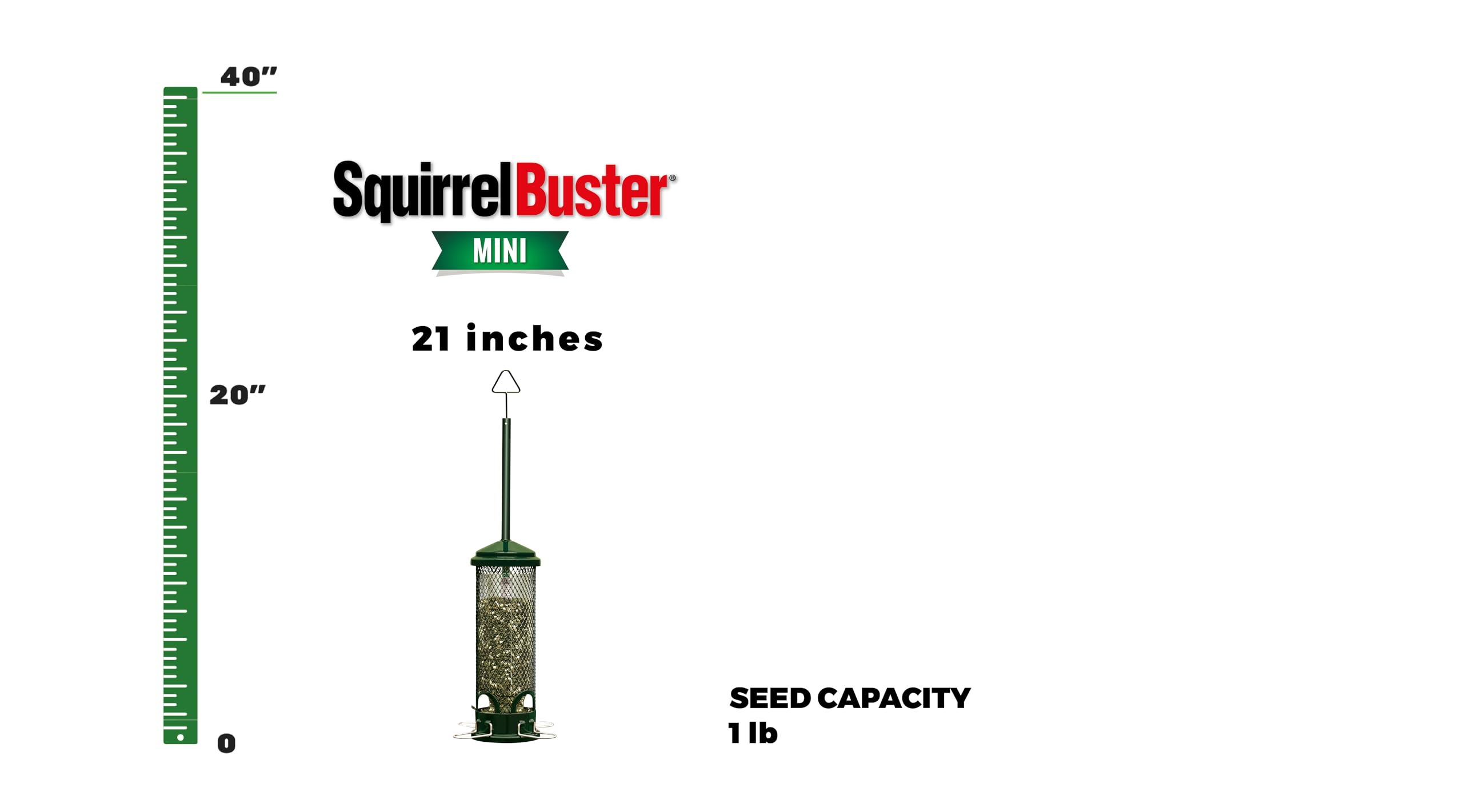 Close-up of the squirrel-proof shroud on Brome Bird Feeder