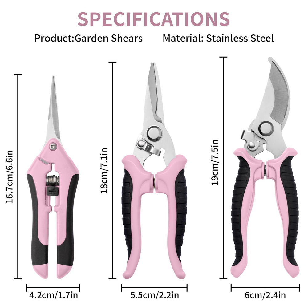 Close-up of the stainless steel blade of Drametic+ pruning shears