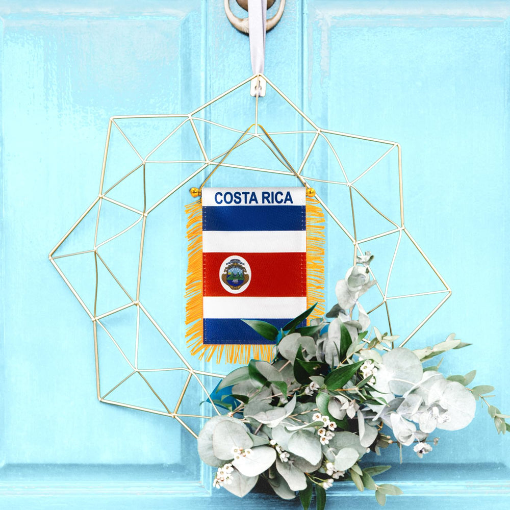 Close-up of the stitching on Anley Costa Rica Fringy Flag