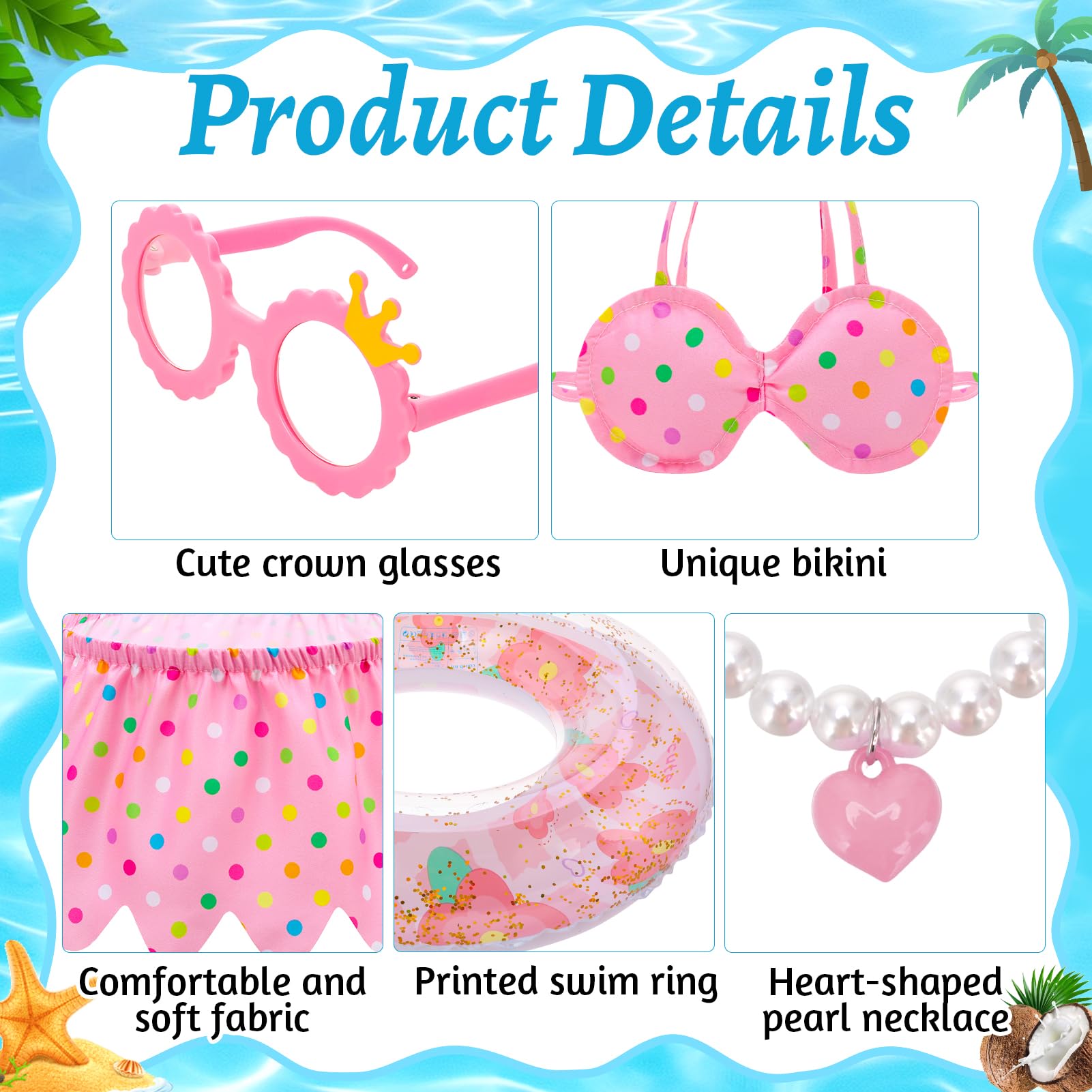Close-up of the stylish hat included in the Hoemwarm Pink Bikini Goose Outfit