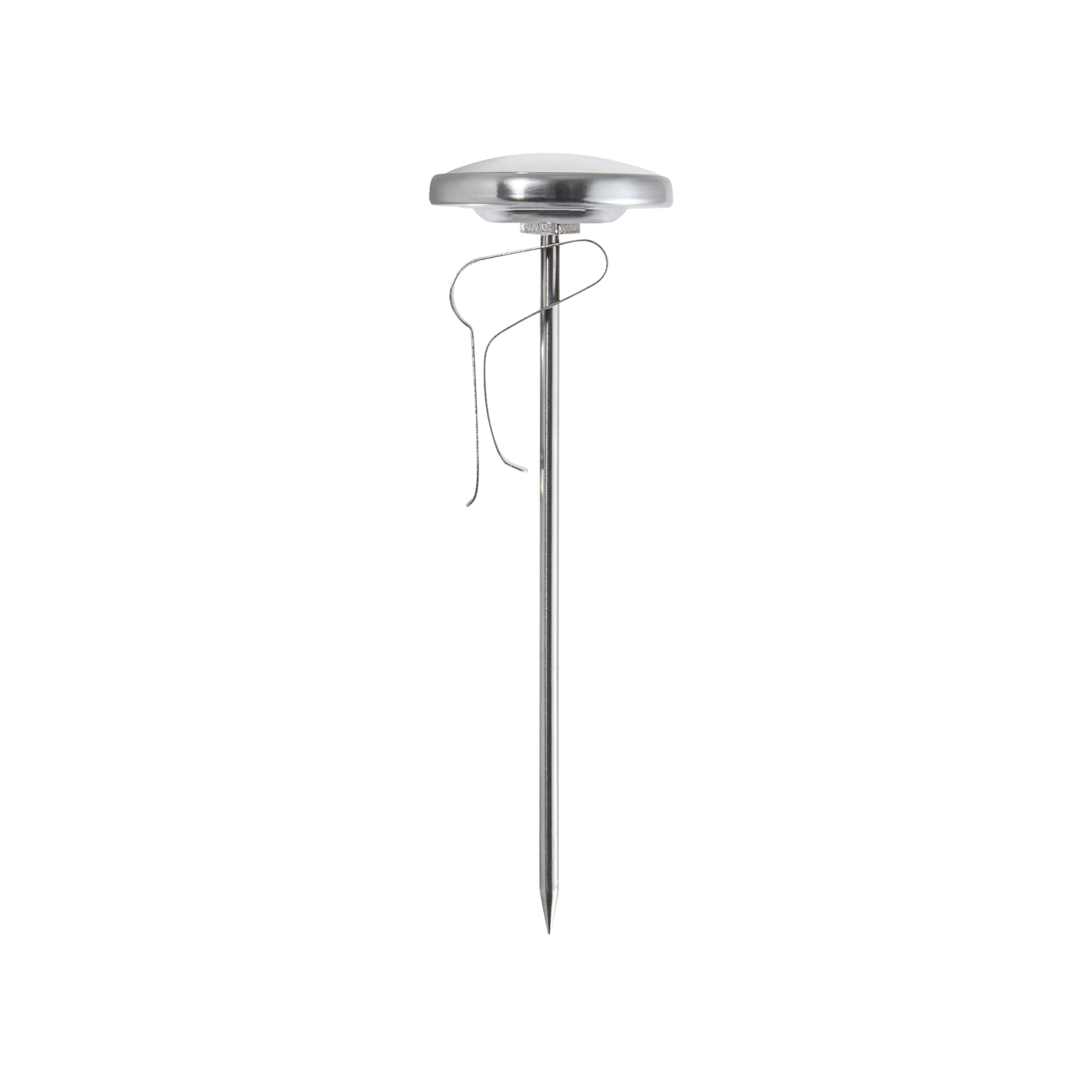 Close-up of the Taylor Soil Thermometer stainless steel stem