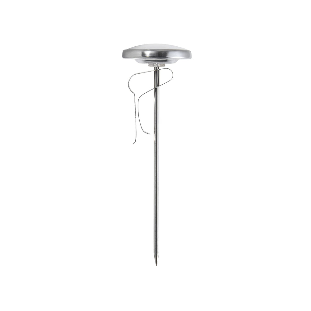 Close-up of the Taylor Soil Thermometer stainless steel stem