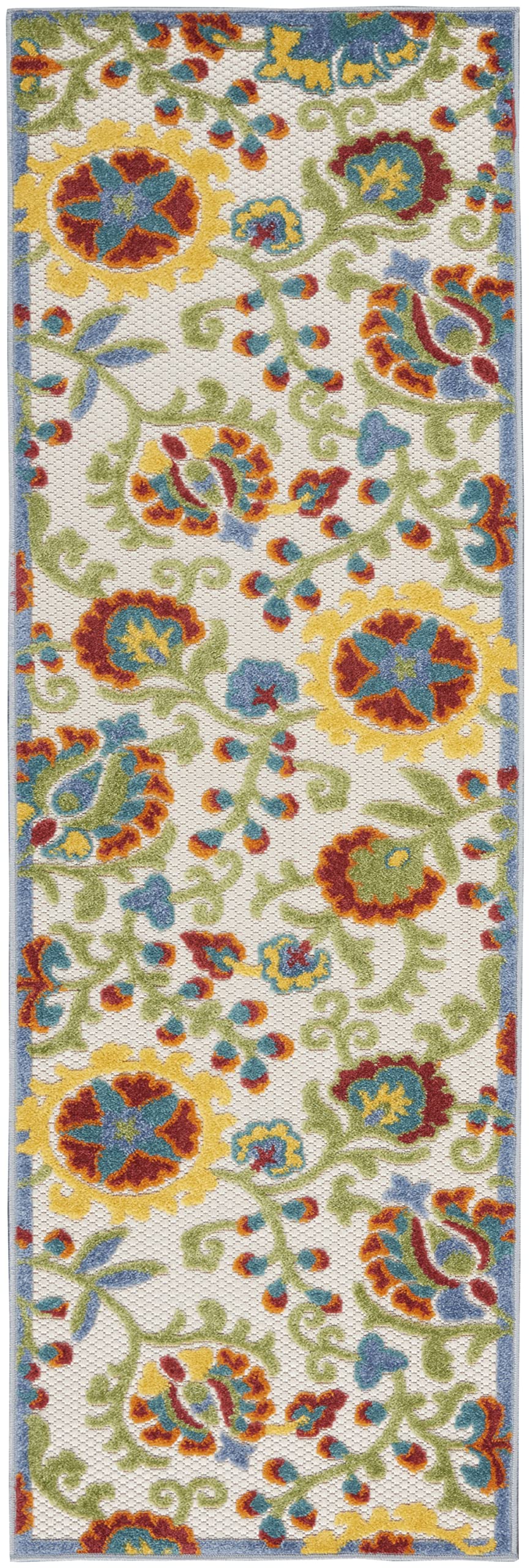 Close-up of the texture of Nourison Aloha Outdoor Rug