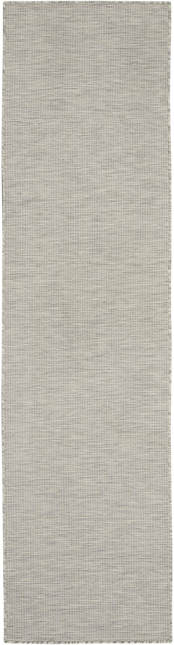 Close-up of the texture of Nourison Positano Light Grey rug