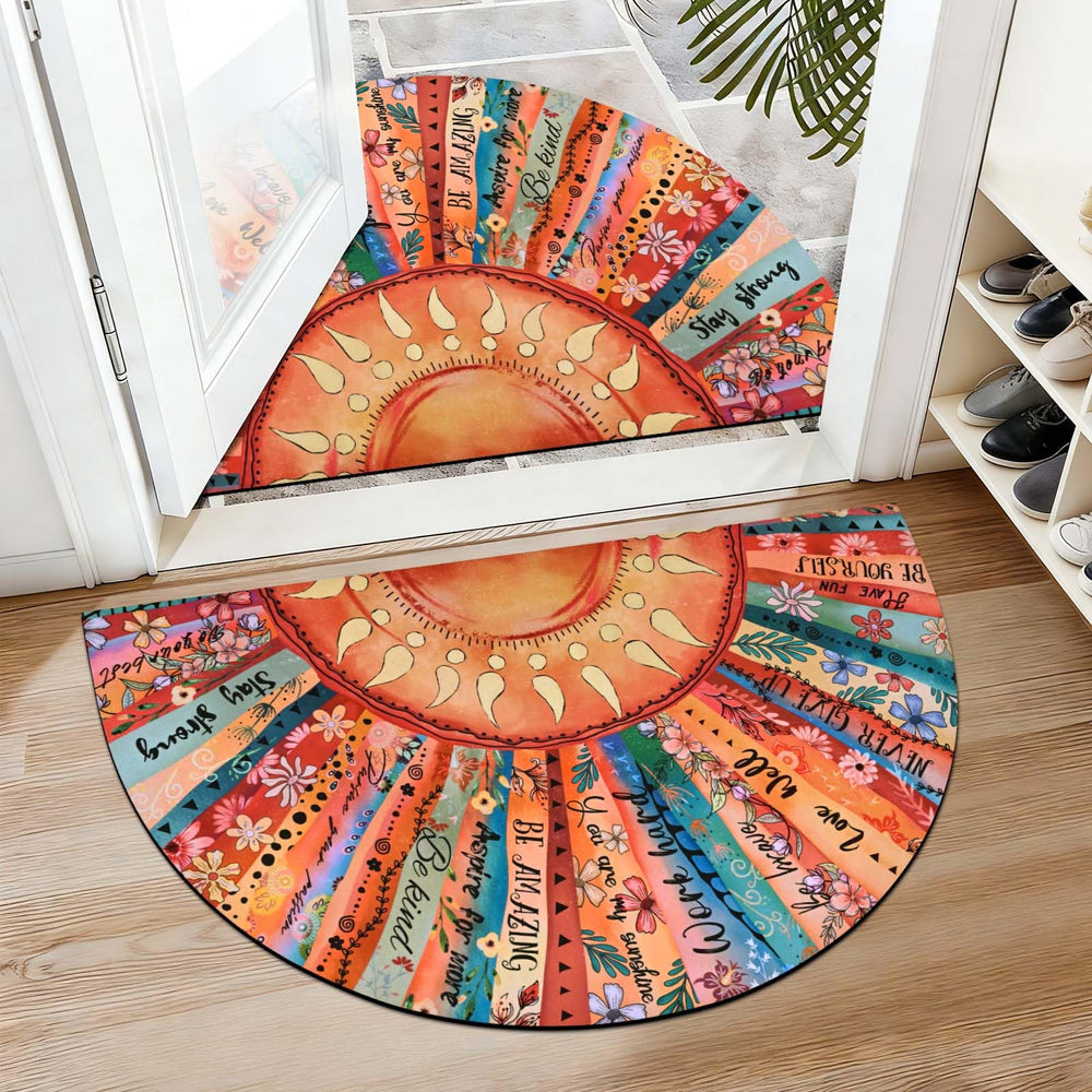 Close-up of the textured surface of the Likiyol Sun Door Mat