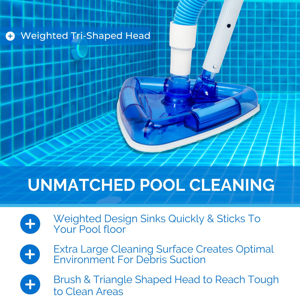 Close-up of the Tri-Vac head design with bristles