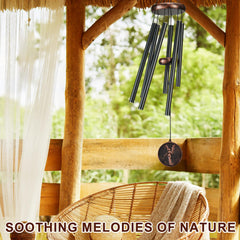 Close-up of the vintage-style windcatcher on the wind chimes