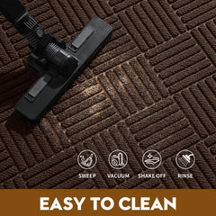 Close-up of the WELDUN doormat's textured surface