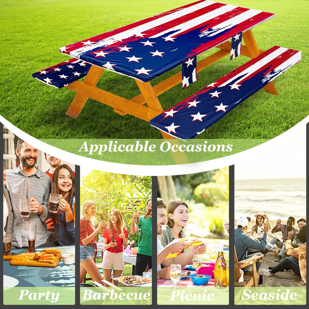 Close-up of the Wrakus Picnic Table Cover material