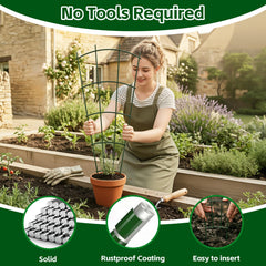 Close-up of Thealyn 32" Metal Plant Trellis legs