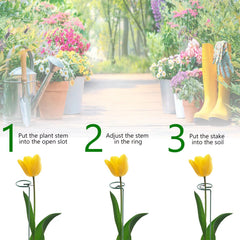 Close-up of Thealyn plant support stake hoop
