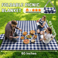 Close-up of TigeJoy Extra Large Picnic Blanket's stitching