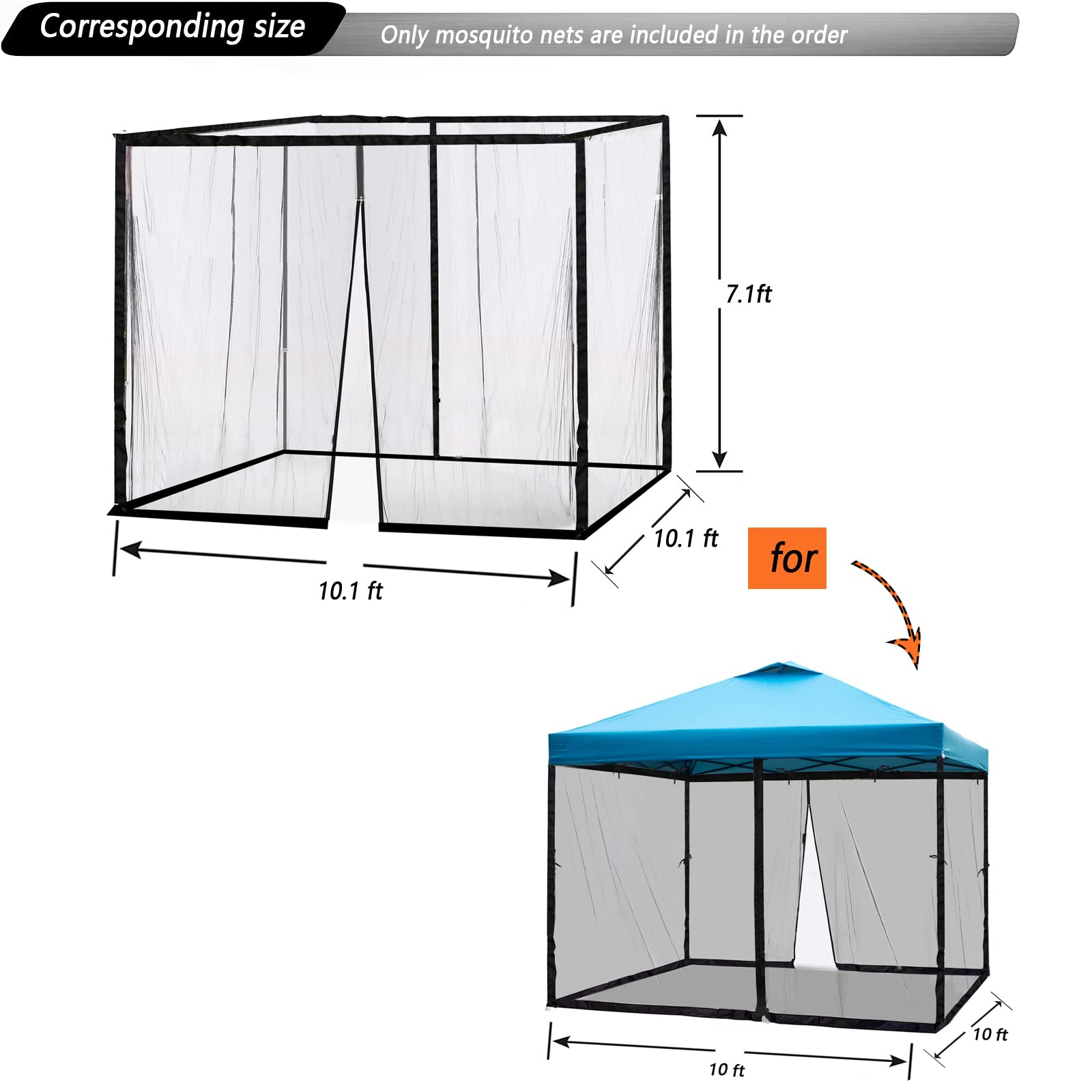 Close-up of Tiimmgaal mosquito net zipper door