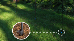 Close-up of TIKI Torch Stake adjustable knob