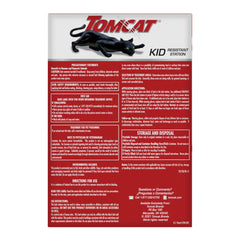 Close-up of Tomcat Mouse Killer bait station clear lid