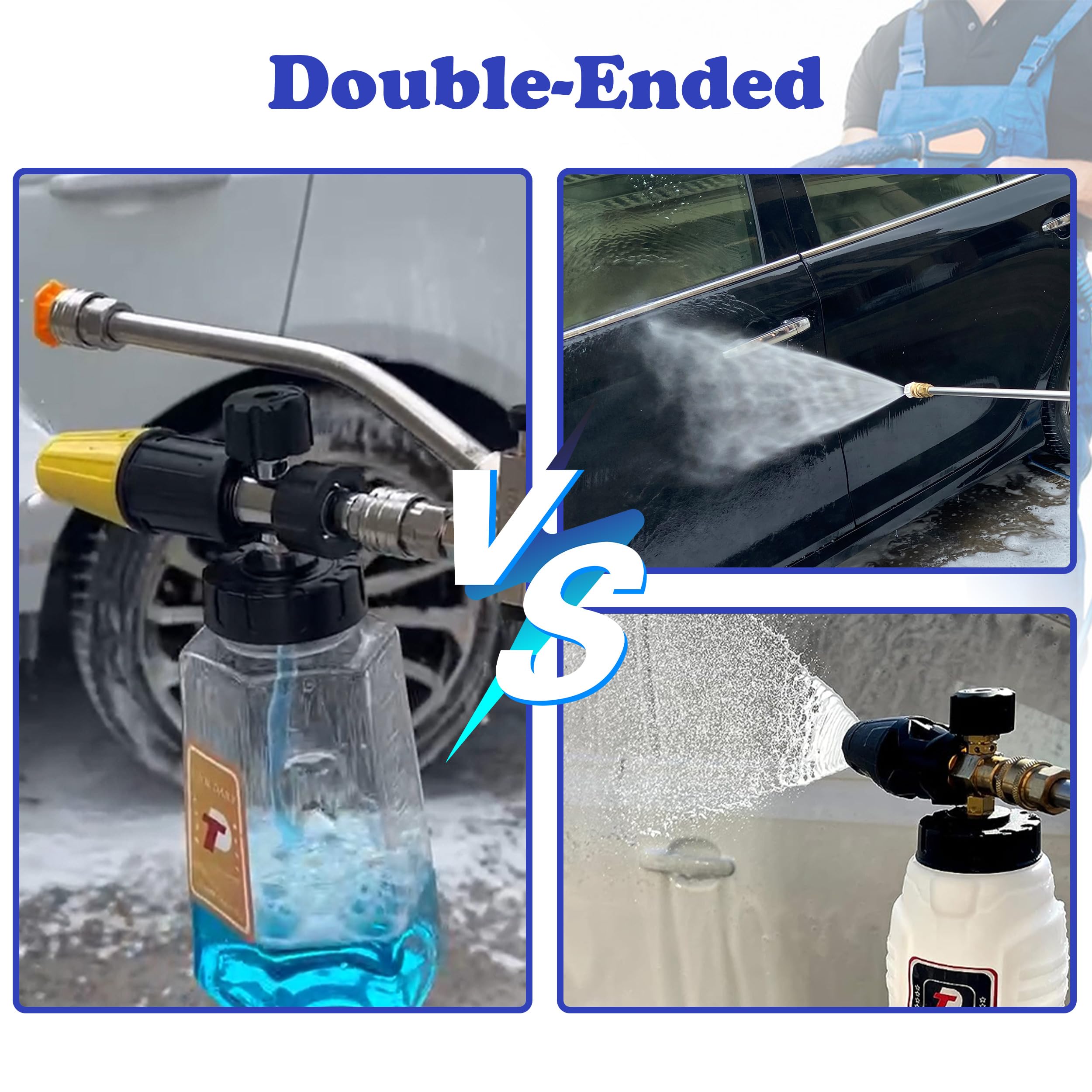 Close-up of Tool Daily Foam Cannon nozzle and connector