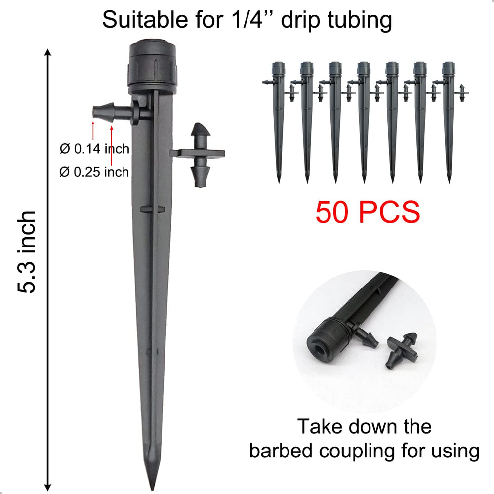 Close-up of Topiverse drip emitter adjustable flow cap